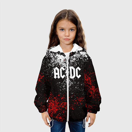 Детская куртка AC DC / 3D-Белый – фото 3