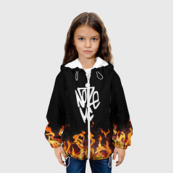 Куртка с капюшоном детская Noize MC, цвет: 3D-белый — фото 2