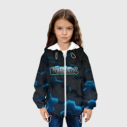 Куртка с капюшоном детская Roblox Neon Hex, цвет: 3D-белый — фото 2