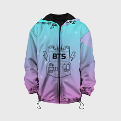 Куртка с капюшоном детская BTS, цвет: 3D-черный