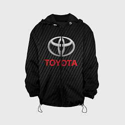 Куртка с капюшоном детская TOYOTA, цвет: 3D-черный