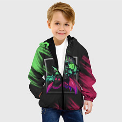 Куртка с капюшоном детская Brawl Stars 8-BIT, цвет: 3D-черный — фото 2