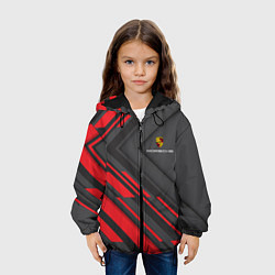 Куртка с капюшоном детская PORSCHE, цвет: 3D-черный — фото 2