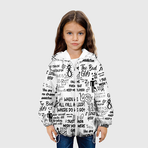 Детская куртка МУЗЫКА БИЛЛИ АЙЛИШ / 3D-Белый – фото 3