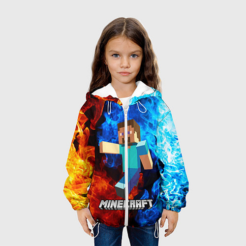 Детская куртка MINECRAFT / 3D-Белый – фото 3