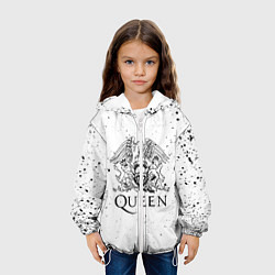 Куртка с капюшоном детская QUEEN, цвет: 3D-белый — фото 2