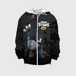 Куртка с капюшоном детская Brawl Stars Crow Ворон, цвет: 3D-белый