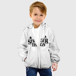 Куртка с капюшоном детская STRANGER THINGS, цвет: 3D-белый — фото 2