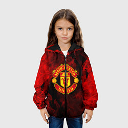 Куртка с капюшоном детская МАНЧЕСТЕР ЮНАЙТЕД, цвет: 3D-черный — фото 2