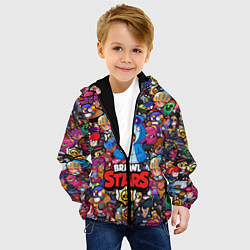 Куртка с капюшоном детская BRAWL STARS: LEON SHARK, цвет: 3D-черный — фото 2