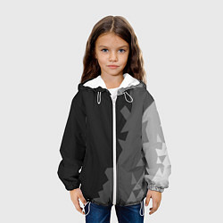 Куртка с капюшоном детская Dark abstraction, цвет: 3D-белый — фото 2