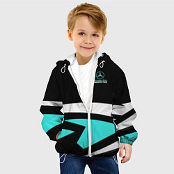 Куртка с капюшоном детская Mercedes-AMG, цвет: 3D-белый — фото 2