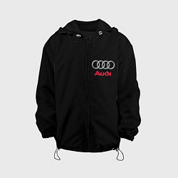 Куртка с капюшоном детская AUDI, цвет: 3D-черный