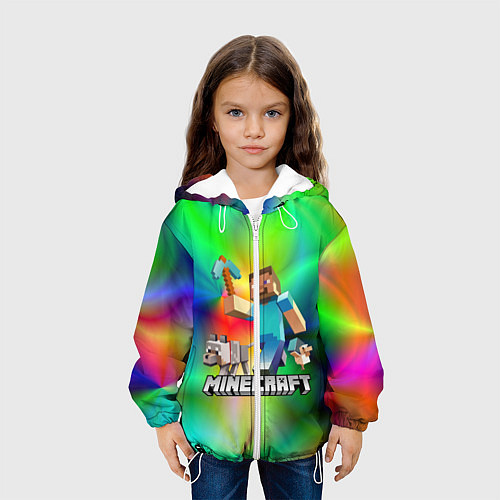 Детская куртка MINECRAFT / 3D-Белый – фото 3