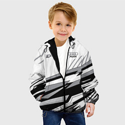 Куртка с капюшоном детская Audi RS, цвет: 3D-черный — фото 2