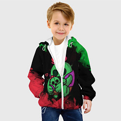 Куртка с капюшоном детская Brawl stars SPIKE, цвет: 3D-белый — фото 2