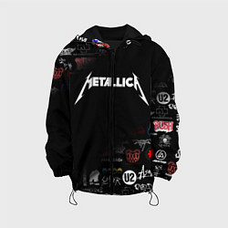 Куртка с капюшоном детская Metallica, цвет: 3D-черный