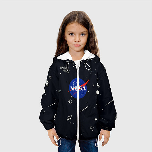 Детская куртка NASA / 3D-Белый – фото 3