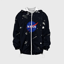 Куртка с капюшоном детская NASA, цвет: 3D-белый