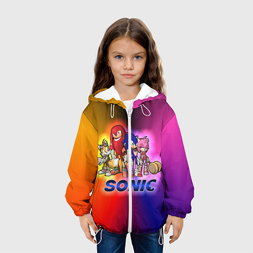 Детская куртка Команда Соника / 3D-Белый – фото 3