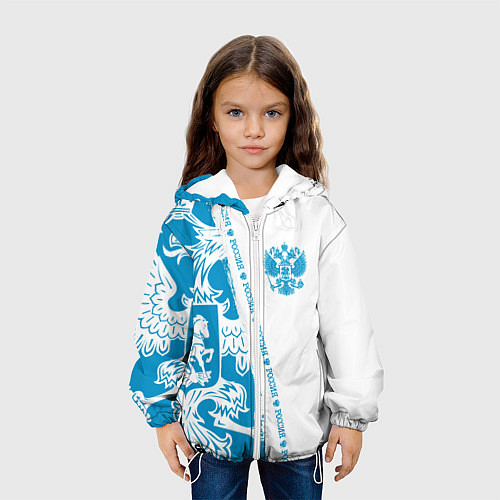 Детская куртка Россия / 3D-Белый – фото 3