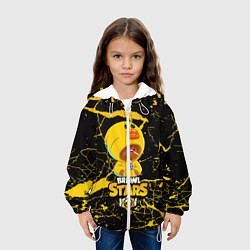 Куртка с капюшоном детская Brawl Stars Leon Duck, цвет: 3D-белый — фото 2