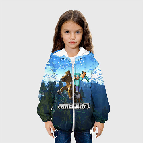 Детская куртка Minecraft Майнкрафт / 3D-Белый – фото 3