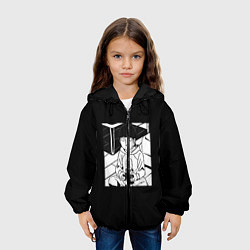 Куртка с капюшоном детская Моб Психо 100, цвет: 3D-черный — фото 2