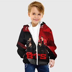 Куртка с капюшоном детская BTS, цвет: 3D-белый — фото 2
