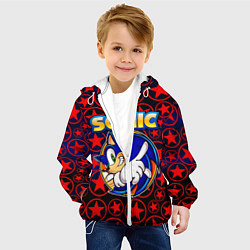 Куртка с капюшоном детская Sonic, цвет: 3D-белый — фото 2