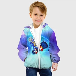 Куртка с капюшоном детская Соник, цвет: 3D-белый — фото 2