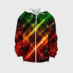 Куртка с капюшоном детская Green & Red, цвет: 3D-белый