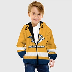 Куртка с капюшоном детская Нэшвилл Предаторз, цвет: 3D-черный — фото 2