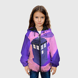 Куртка с капюшоном детская ТАРДИС, цвет: 3D-черный — фото 2
