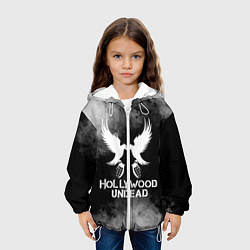 Куртка с капюшоном детская Hollywood Undead, цвет: 3D-белый — фото 2
