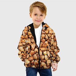 Куртка с капюшоном детская Гречка, цвет: 3D-черный — фото 2