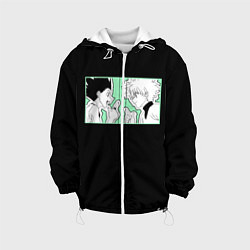 Куртка с капюшоном детская Hunter x Hunter Гон и Киллуа, цвет: 3D-белый