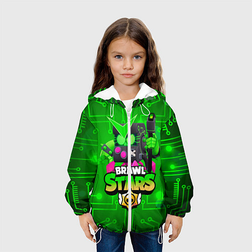Детская куртка Brawl Stars Virus 8-Bit / 3D-Белый – фото 3