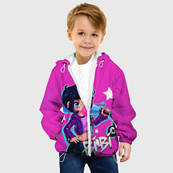 Куртка с капюшоном детская BIBI, цвет: 3D-белый — фото 2