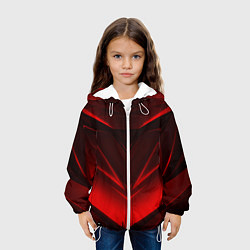 Куртка с капюшоном детская GEOMETRY STRIPES, цвет: 3D-белый — фото 2