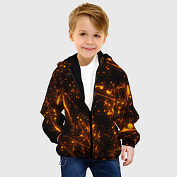 Куртка с капюшоном детская FLAME, цвет: 3D-черный — фото 2