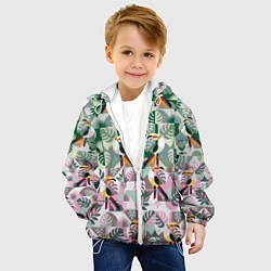 Куртка с капюшоном детская Туканы, цвет: 3D-белый — фото 2