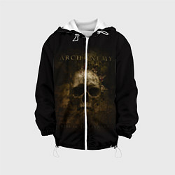 Куртка с капюшоном детская ARch Enemy 37, цвет: 3D-белый