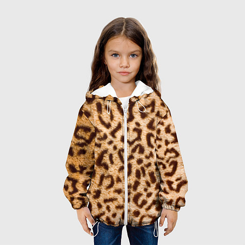 Детская куртка Леопард / 3D-Белый – фото 3