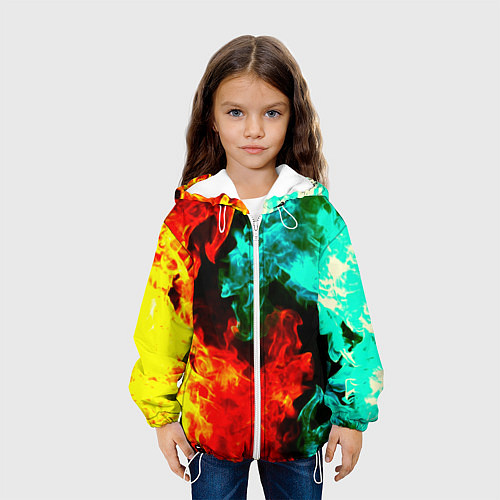 Детская куртка БИТВА ОГНЕЙ / 3D-Белый – фото 3