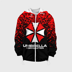 Куртка с капюшоном детская Umbrella Corporation, цвет: 3D-белый