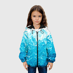 Куртка с капюшоном детская Лёд, цвет: 3D-черный — фото 2