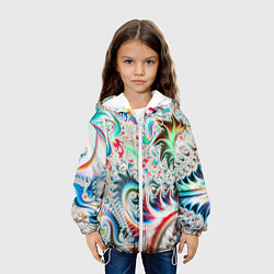 Куртка с капюшоном детская ILLUSION STYLE, цвет: 3D-белый — фото 2