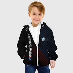 Куртка с капюшоном детская BMW PERFORMANCE, цвет: 3D-белый — фото 2