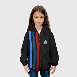Куртка с капюшоном детская BMW CARBON, цвет: 3D-черный — фото 2
